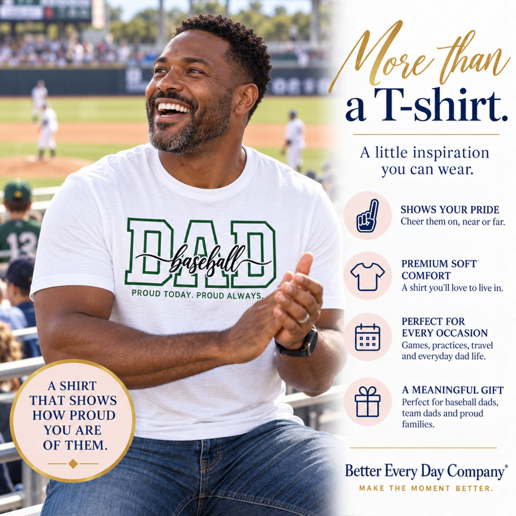 Baseball Dad Shirt - Proud Today. Proud Always. | Choose Your Team Color | Comfort Colors Tee