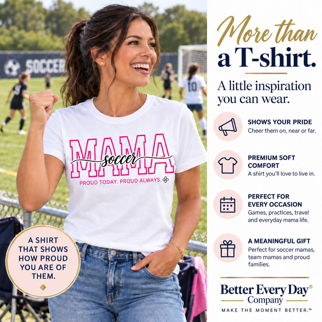 Soccer Mama white shirt