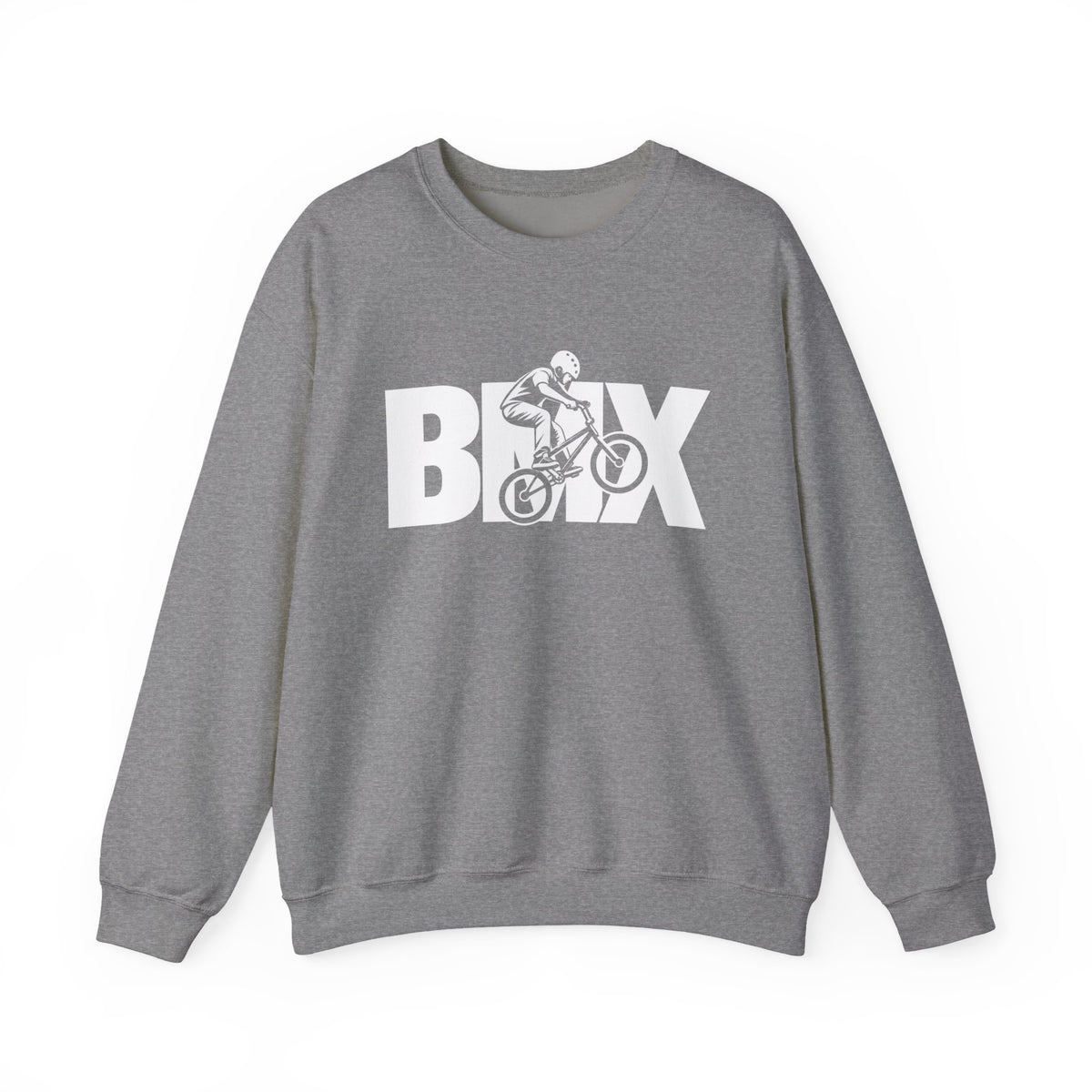 BMX Sweatshirt | BMX Rider Graphic | Gildan Crewneck