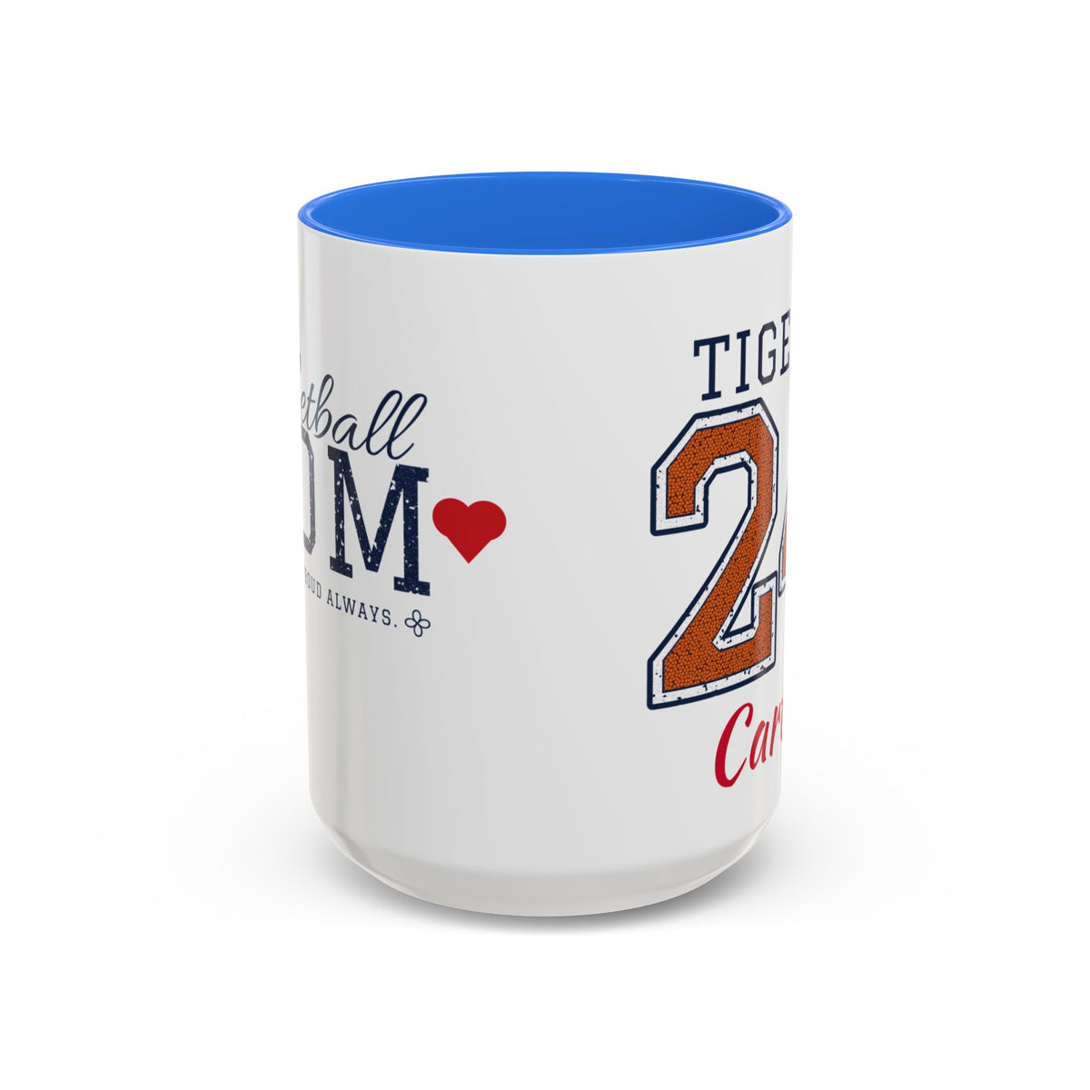 Personalized Basketball Mom Mug - Proud Today. Proud Always. | Custom Team Name, Number & Player Name | Basketball Dad, Grandma Gift | 15 oz