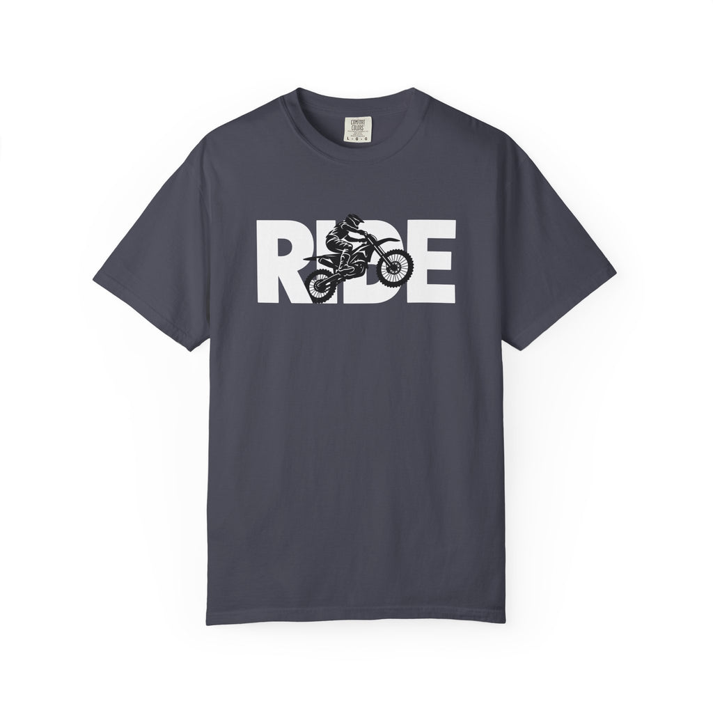RIDE Dirt Bike T-Shirt | Dirt Bike Rider Graphic | Comfort Colors Tee