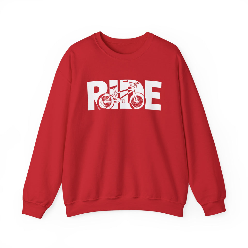 RIDE BMX Sweatshirt | BMX Bike Graphic | Gildan Crewneck