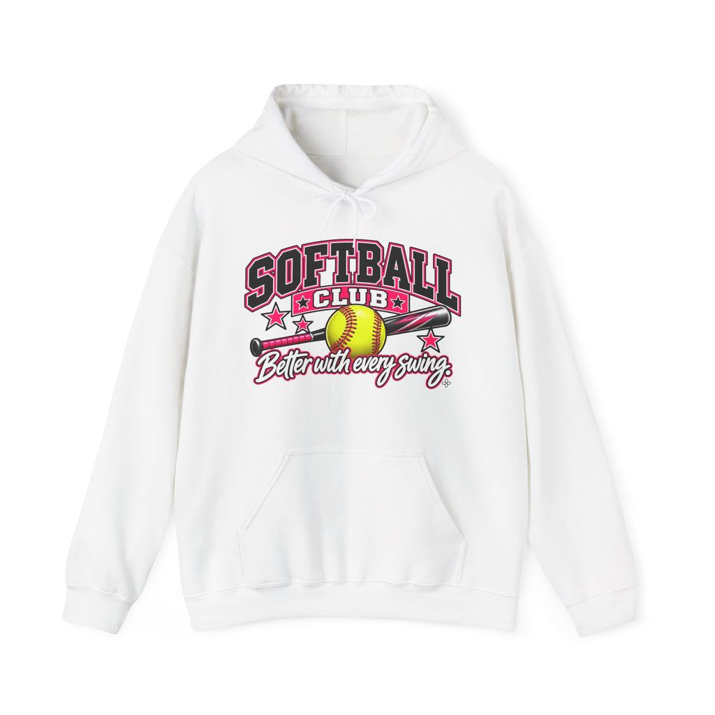 Softball Club Hoodie | Better With Every Swing | Softball Gildan Hoodie