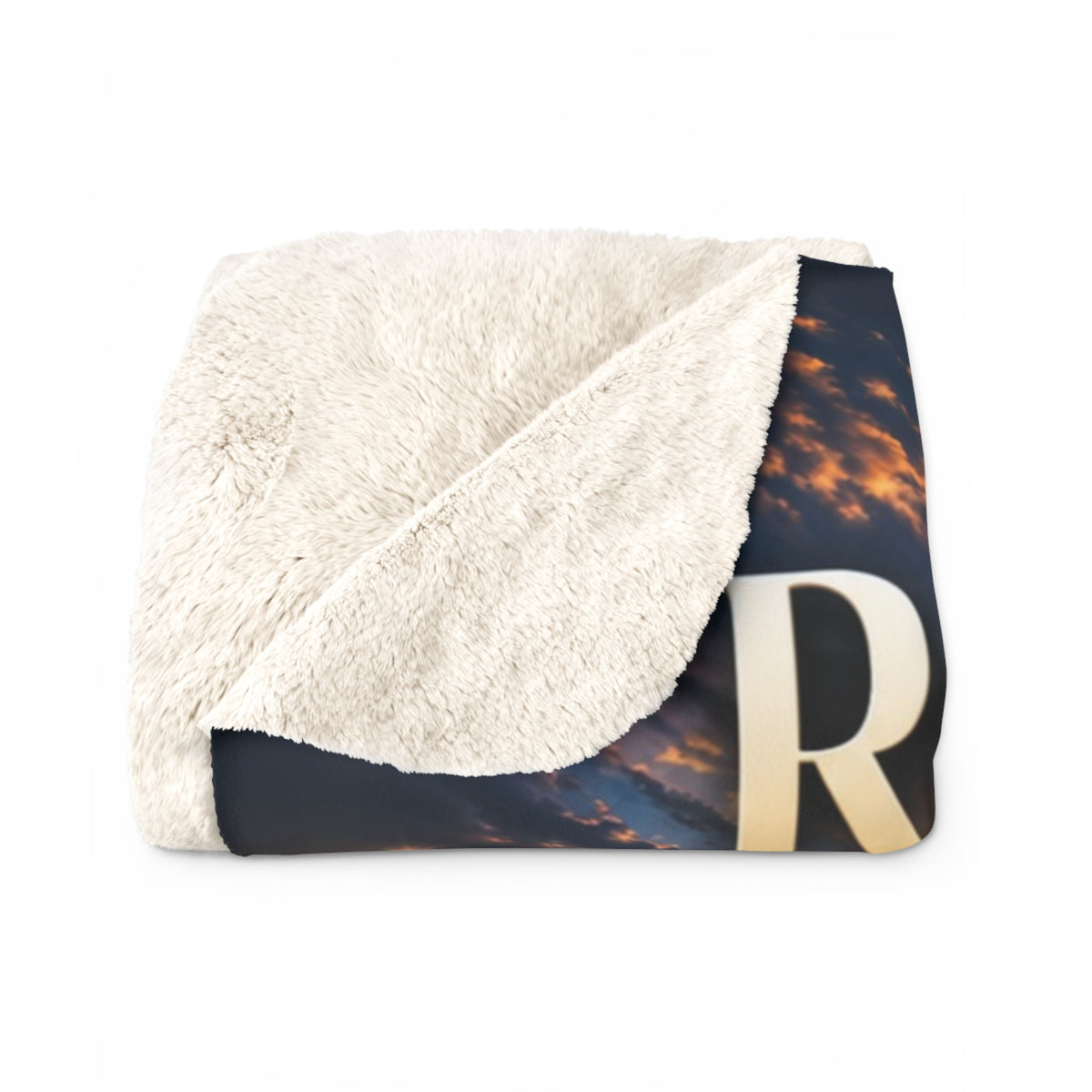 Run Your Race Motivational Sherpa Blanket | Inspirational Quote Sherpa Fleece Throw | Uplifting Gift | Better Every Day