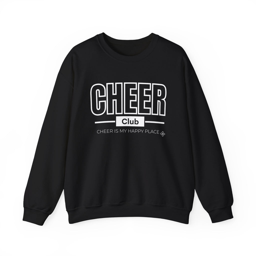 Cheer Club Sweatshirt | Cheer Is My Happy Place | Cheer Gildan Crewneck