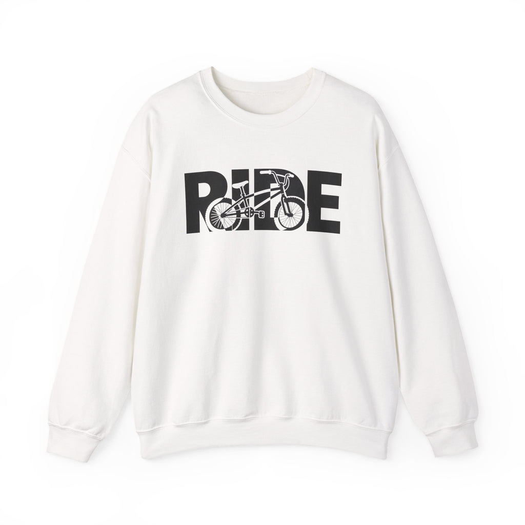 RIDE BMX Sweatshirt | BMX Bike Graphic | Gildan Crewneck