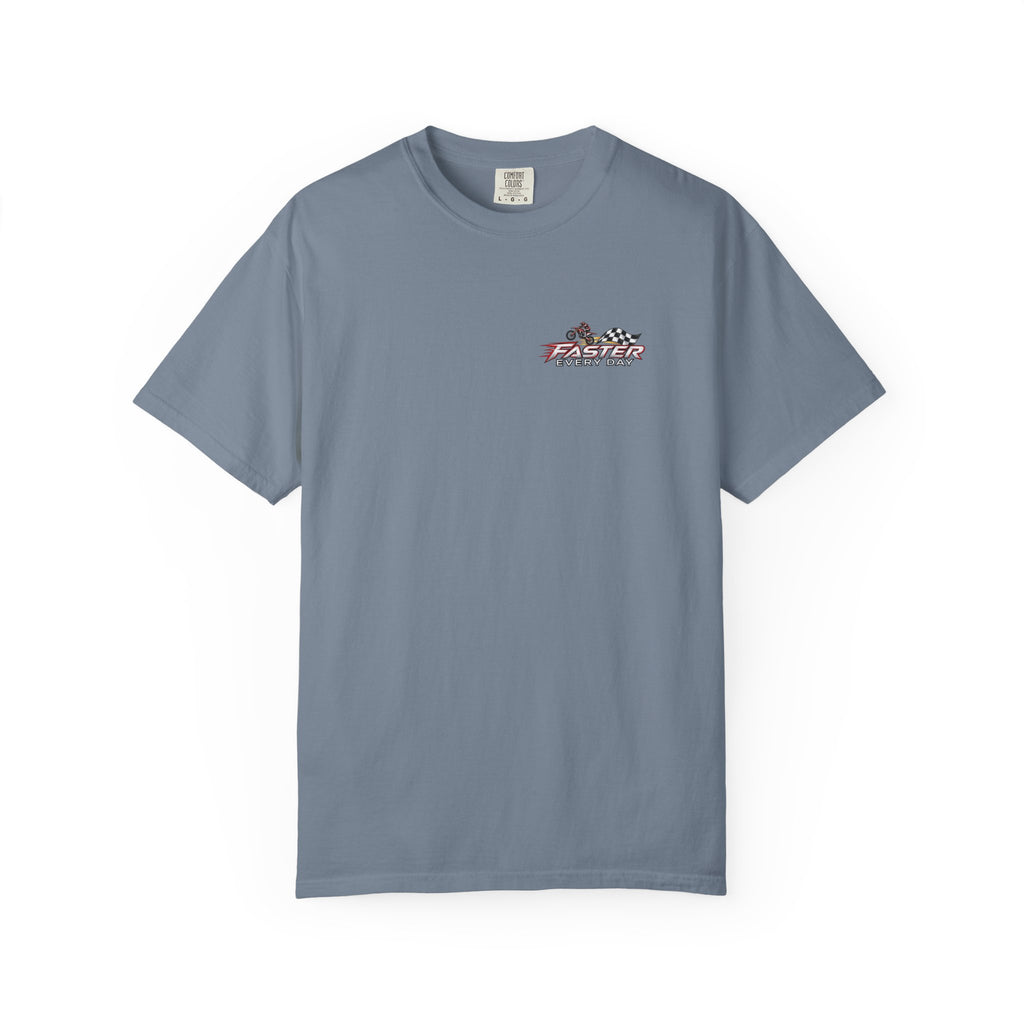 Freedom - I Was Never Meant to Stay Grounded | Motocross Dirt Bike Tee | Front Logo and Back Print
