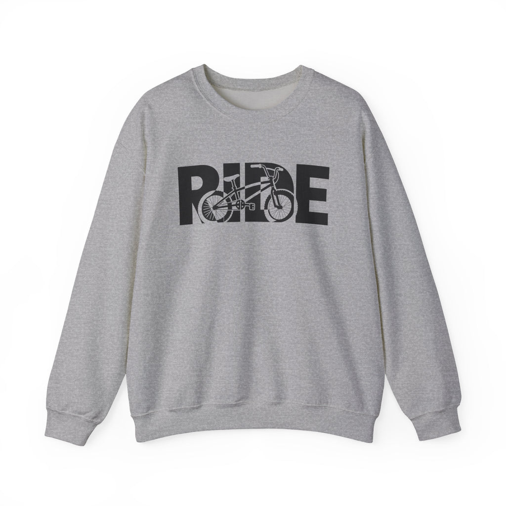 RIDE BMX Sweatshirt | BMX Bike Graphic | Gildan Crewneck