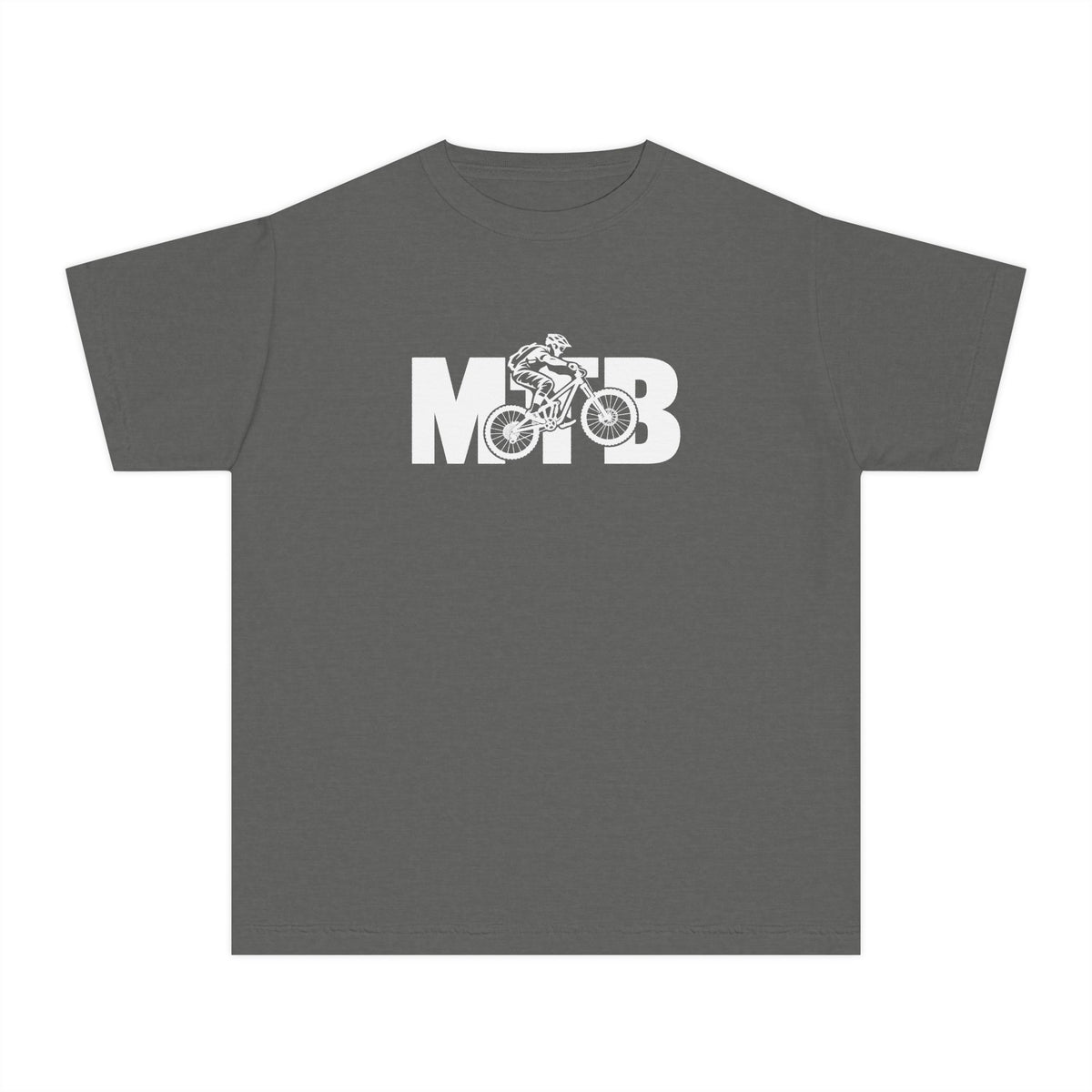 MTB Mountain Bike Youth T-Shirt | Mountain Bike Rider Graphic | Kids Comfort Colors Youth Tee