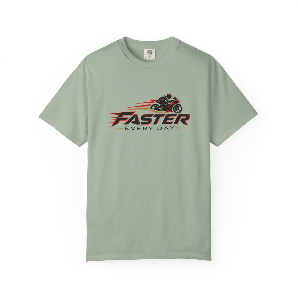 Faster Every Day Sport Bike Logo Tee | Motorcycle Racing Shirt | Comfort Colors T-Shirt