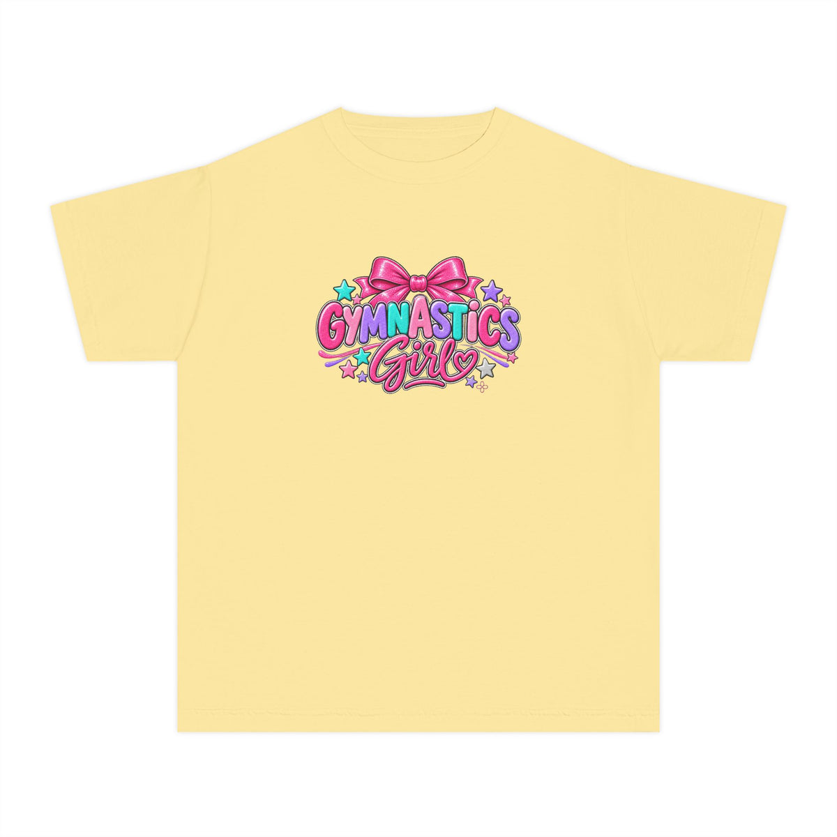 Gymnastics Girl Youth T-Shirt | Girls Gymnastics Comfort Colors Youth Tee