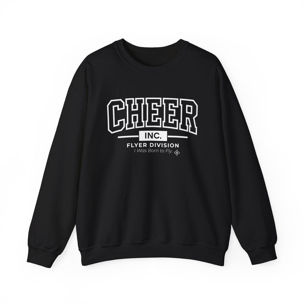 Cheer Inc. Flyer Division Sweatshirt | I Was Born to Fly | Cheer Gildan Crewneck