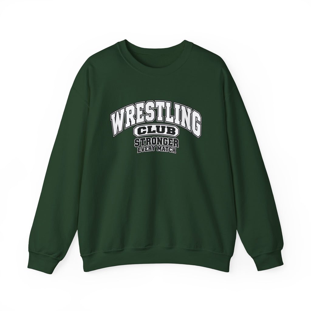 Wrestling Club Sweatshirt | Stronger Every Match | Wrestling Gildan Crewneck