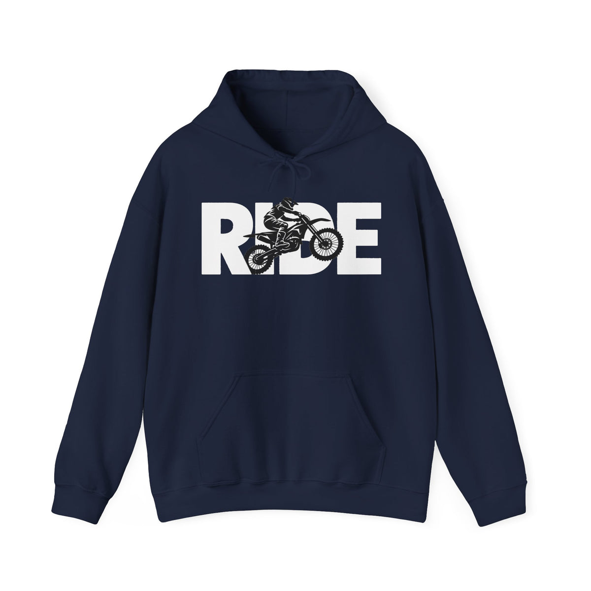 RIDE Dirt Bike Hoodie | Dirt Bike Rider Graphic | Gildan Hoodie