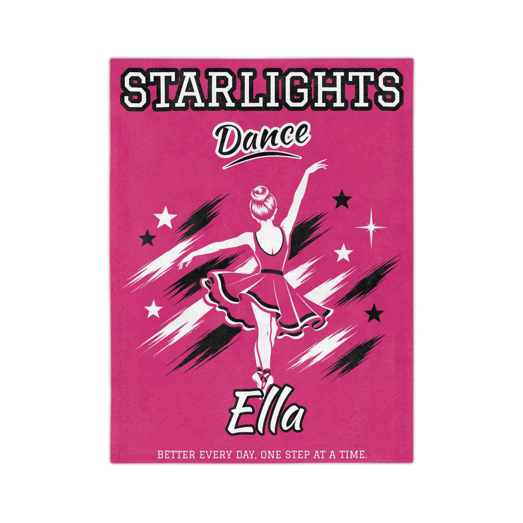 Personalized Dance Blanket - Player Spotlight Design | Custom Team Name, Class Year & Dancer Name | 2 Styles, Your Team Colors | Plush Throw
