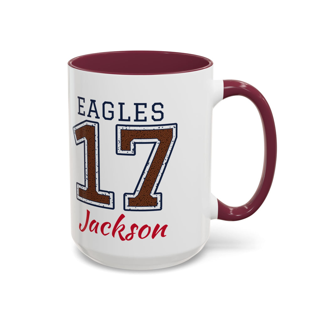 Personalized Football Mom Mug - Proud Today. Proud Always. | Custom Team Name, Number & Player Name | Football Dad, Grandma Gift | 15 oz