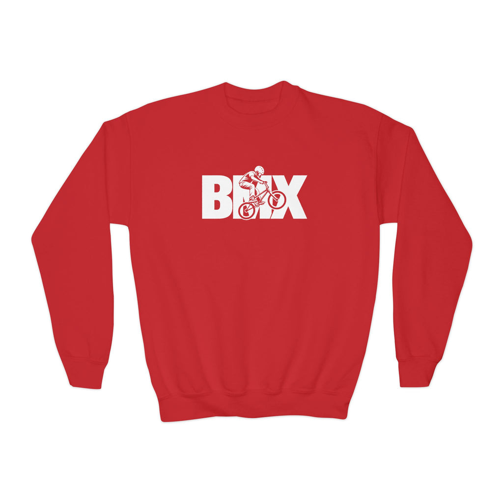 BMX Youth Sweatshirt | BMX Rider Graphic | Kids Youth Crewneck