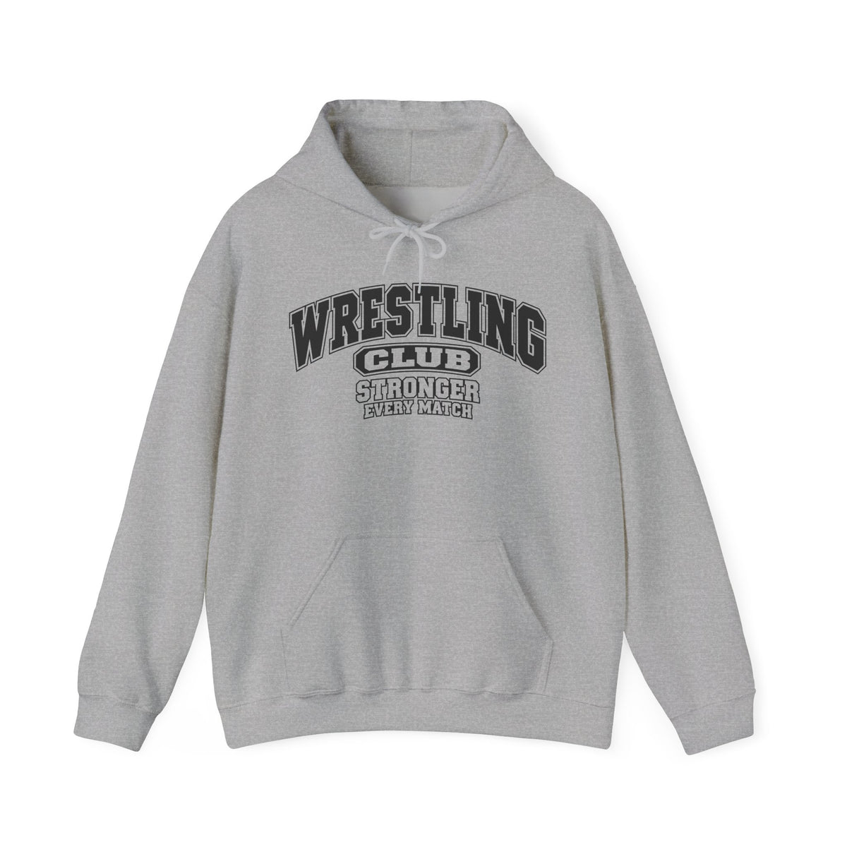 Wrestling Club Hoodie | Stronger Every Match | Wrestling Gildan Hoodie