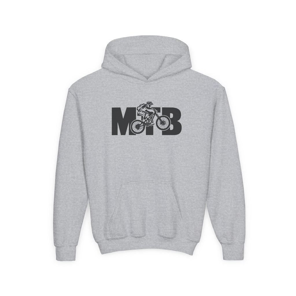 MTB Mountain Bike Youth Hoodie | Mountain Bike Rider Graphic | Kids Youth Hoodie
