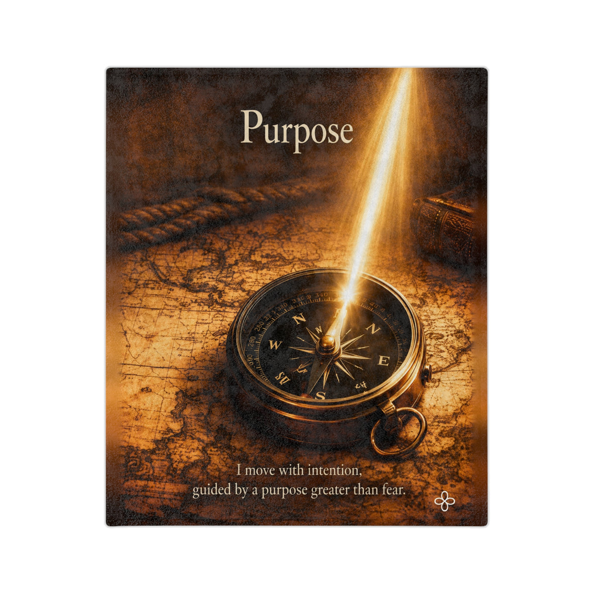 Purpose Motivational Blanket | Inspirational Quote Plush Throw Blanket | Uplifting Gift | Better Every Day