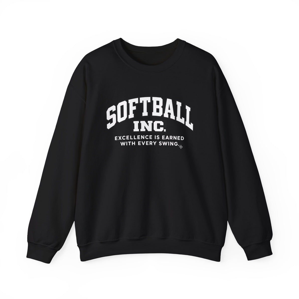 Softball Inc. Sweatshirt | Excellence Is Earned With Every Swing | Softball Gildan Crewneck