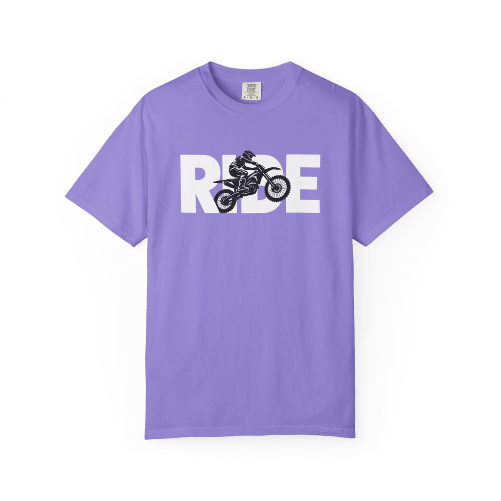 RIDE Dirt Bike T-Shirt | Dirt Bike Rider Graphic | Comfort Colors Tee