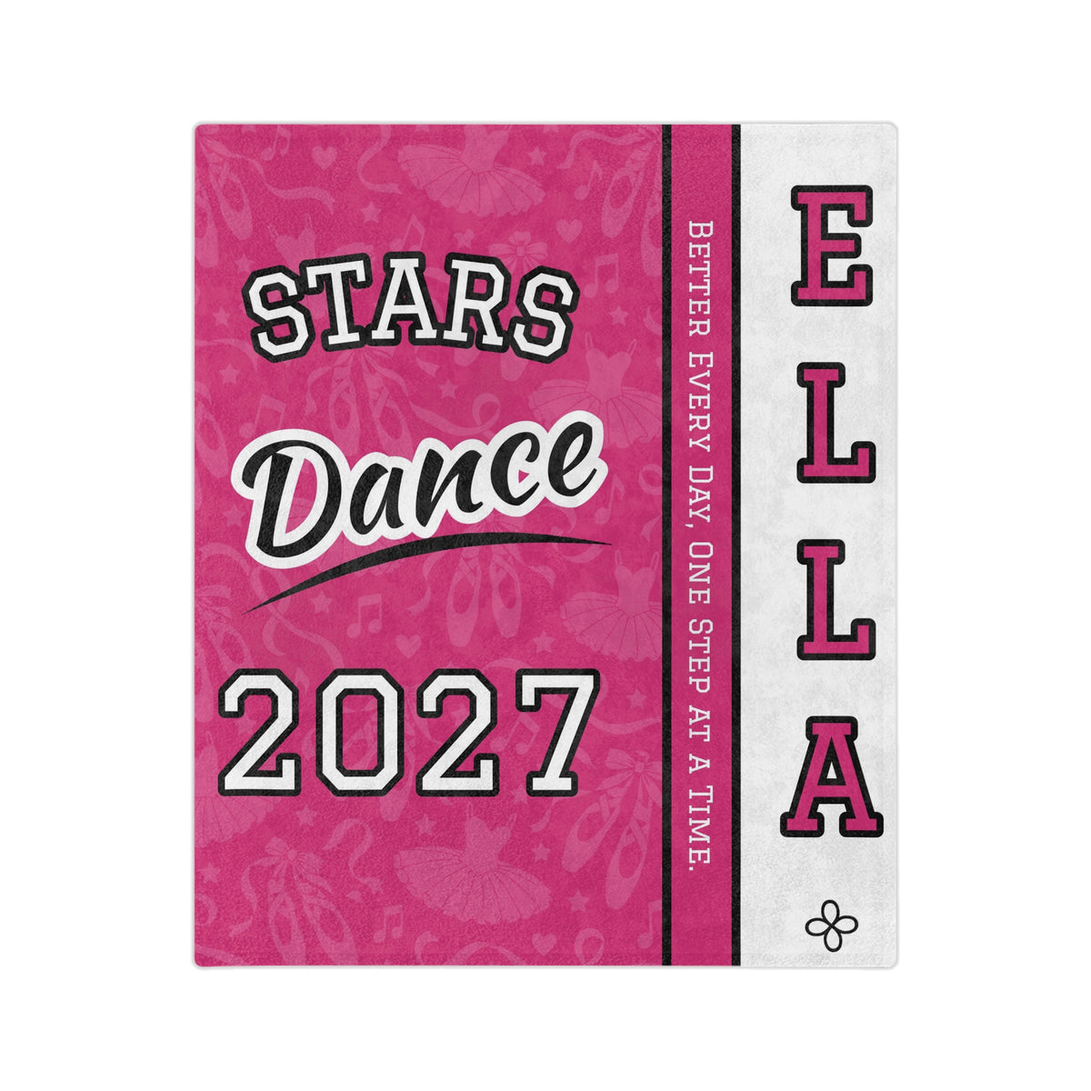 Personalized Dance Blanket - Varsity Split Design | Custom Team Name, Class Year & Dancer Name | Dancer, Recital Gift | Plush Throw