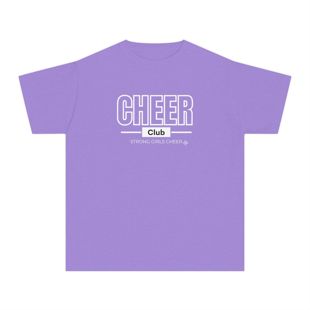 Cheer Club Youth T-Shirt | Strong Girls Cheer | Girls Cheer Comfort Colors Youth Tee