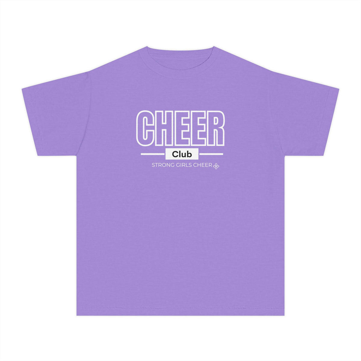 Cheer Club Youth T-Shirt | Strong Girls Cheer | Girls Cheer Comfort Colors Youth Tee