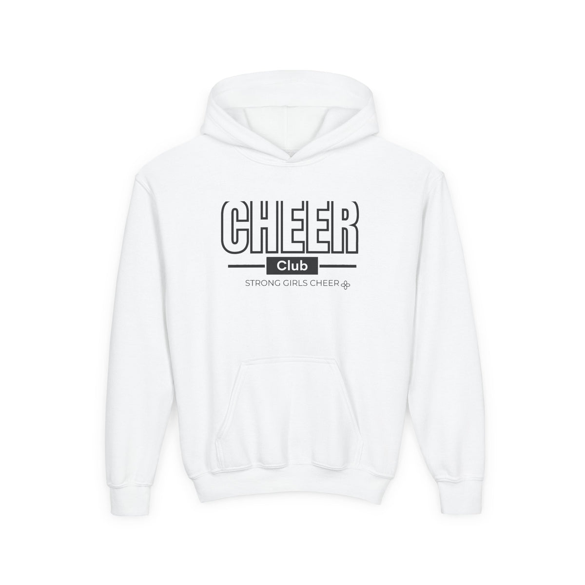Cheer Club Youth Hoodie | Strong Girls Cheer | Girls Cheer Youth Hoodie
