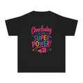Cheerleading Is My Superpower Youth T-Shirt | Cheerleader Gift | Girls Cheer Comfort Colors Youth Tee
