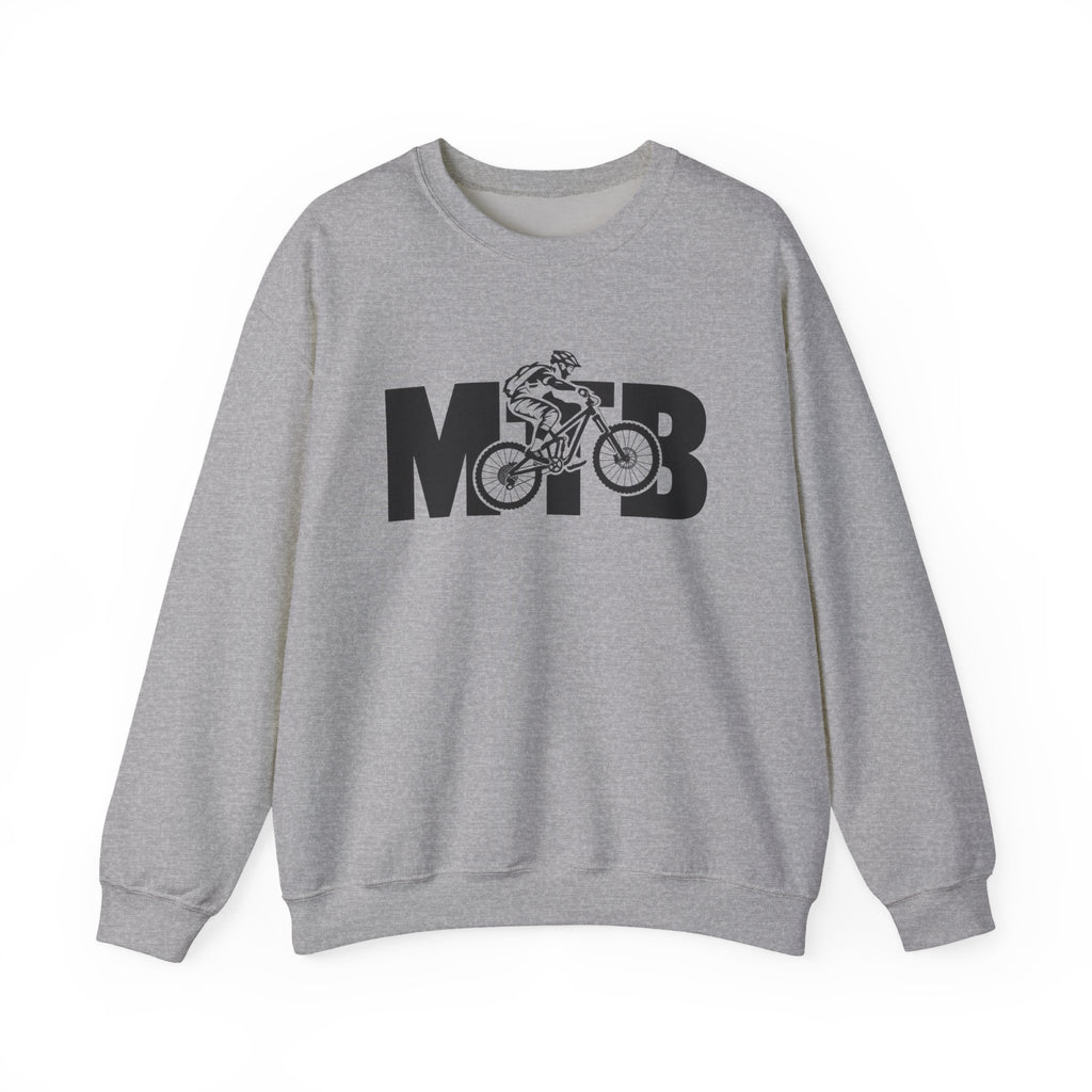 MTB Mountain Bike Sweatshirt | Mountain Bike Rider Graphic | Gildan Crewneck