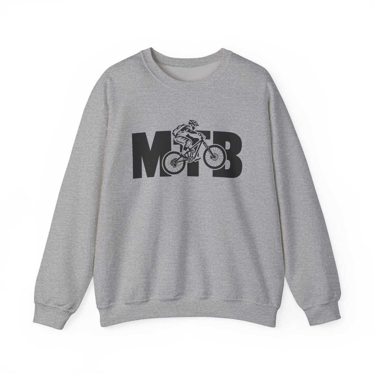 MTB Mountain Bike Sweatshirt | Mountain Bike Rider Graphic | Gildan Crewneck