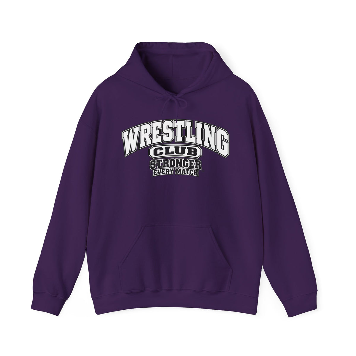 Wrestling Club Hoodie | Stronger Every Match | Wrestling Gildan Hoodie
