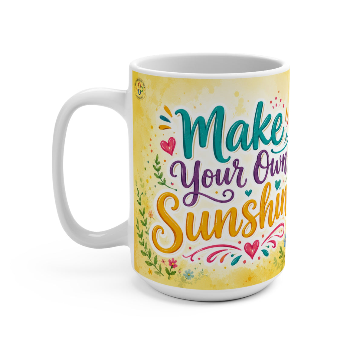 Make Your Own Sunshine - 15 oz Funny Cat Mug, Coffee Cup