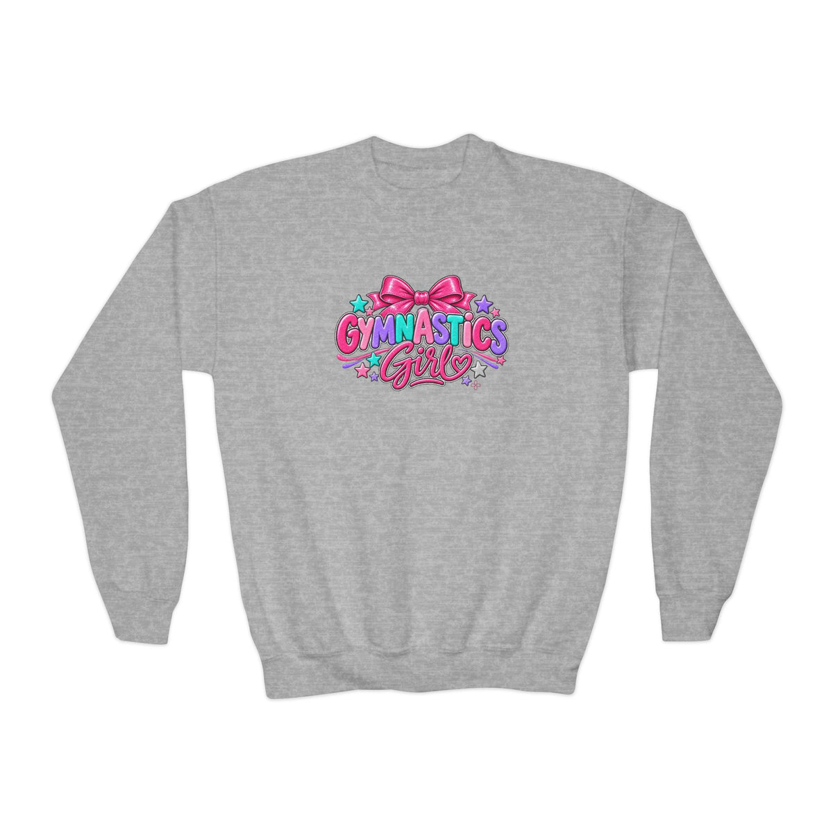 Gymnastics Girl Youth Sweatshirt | Girls Gymnastics Youth Crewneck