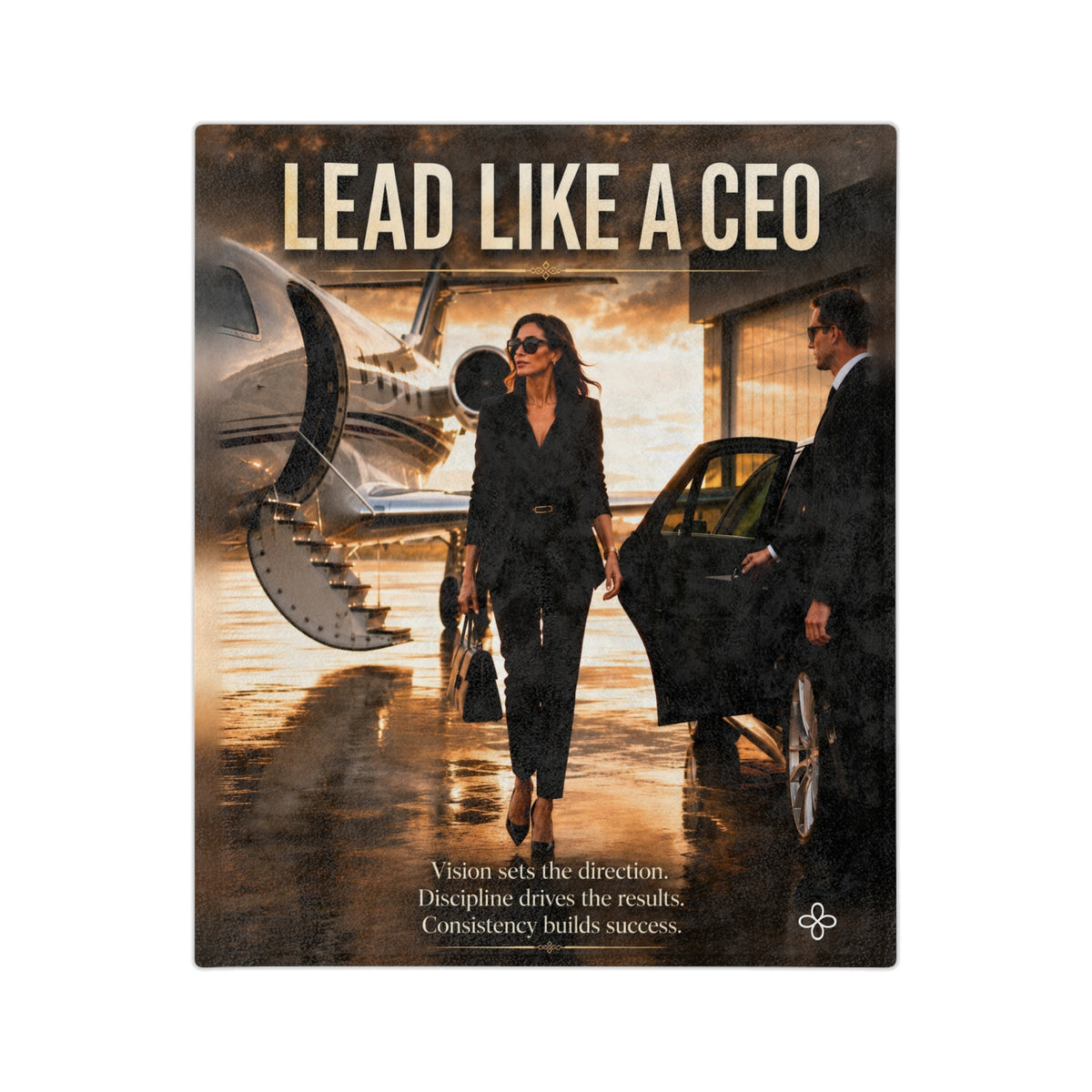 Lead Like a CEO - Style 4 Motivational Blanket | Inspirational Quote Plush Throw Blanket | Uplifting Gift | Better Every Day