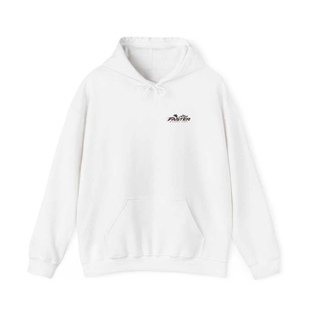 Fearless - Fear May Speak, But It No Longer Decides | Motorcycle Wheelie Hoodie | Front Logo and Back Print | Gildan Hoodie