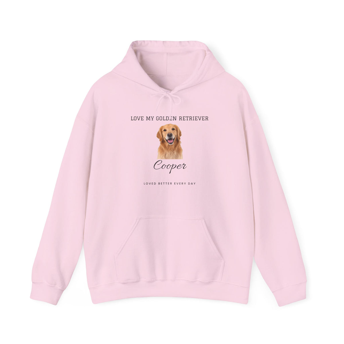 Custom Pet Photo Hoodie - Loved Better Every Day | Your Dog or Cat Photo & Name | Love My Pack | Rescue Mama | Gildan Hoodie