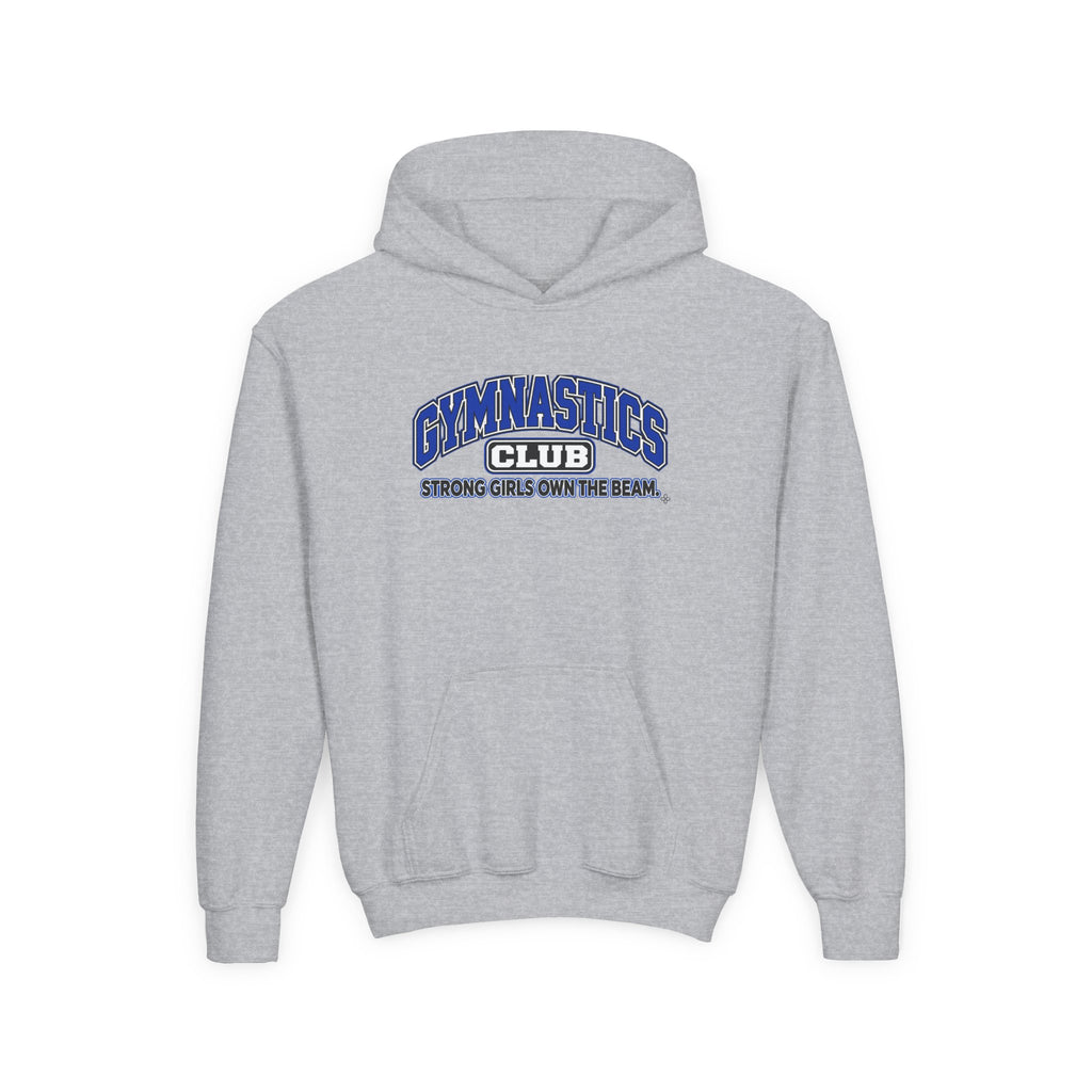 Gymnastics Club Youth Hoodie | Strong Girls Own the Beam | Girls Gymnastics Youth Hoodie