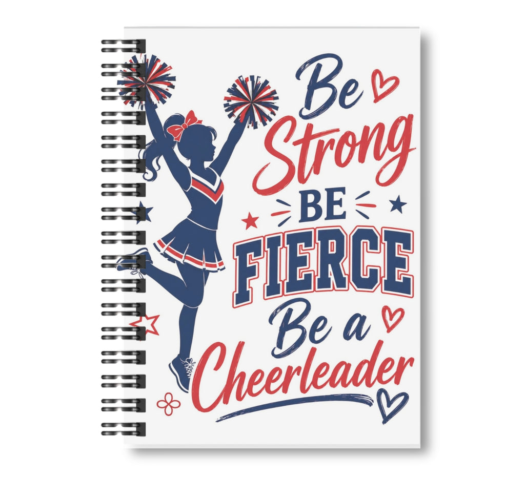 Cheerleading Notebook - 15 Covers to Choose From, Wide Ruled Lined Journal, 100 pages, 8.5"x11" Spiral Bound