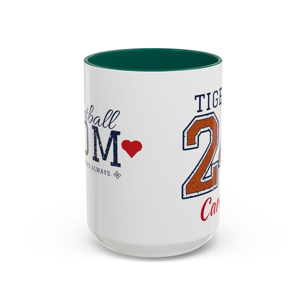 Personalized Basketball Mom Mug - Proud Today. Proud Always. | Custom Team Name, Number & Player Name | Basketball Dad, Grandma Gift | 15 oz