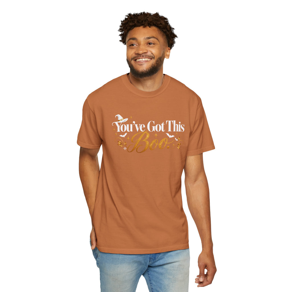 Inspirational Halloween T-Shirt - You've Got This BOO - Women's Comfort Colors Motivational Shirt