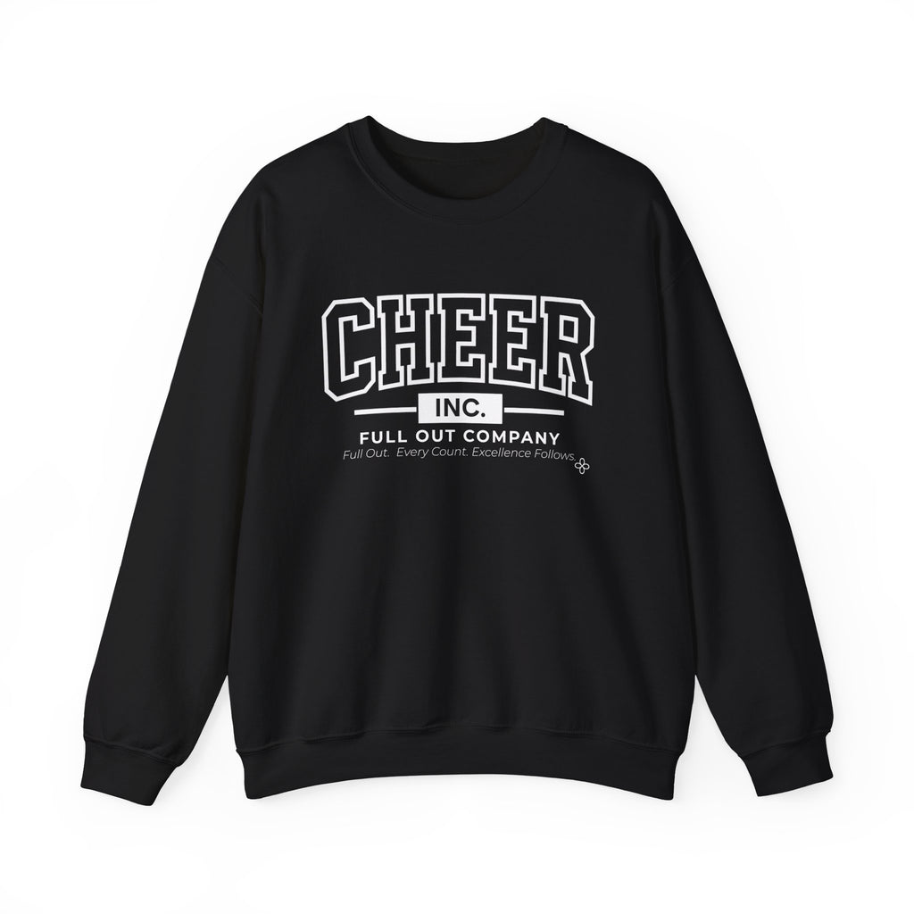 Cheer Inc. Full Out Company Sweatshirt | Full Out, Every Count | Cheer Gildan Crewneck