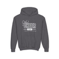 Cheer Club Bow Youth Hoodie | Cheer Bow, Cheer Is My Happy Place | Girls Cheer Youth Hoodie