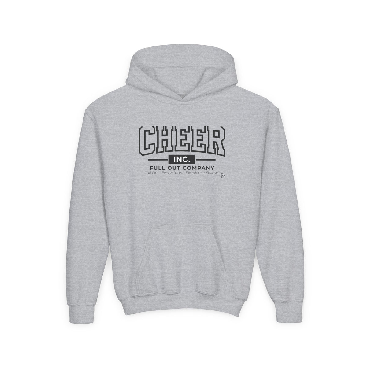 Cheer Inc. Full Out Company Youth Hoodie | Full Out, Every Count | Girls Cheer Youth Hoodie