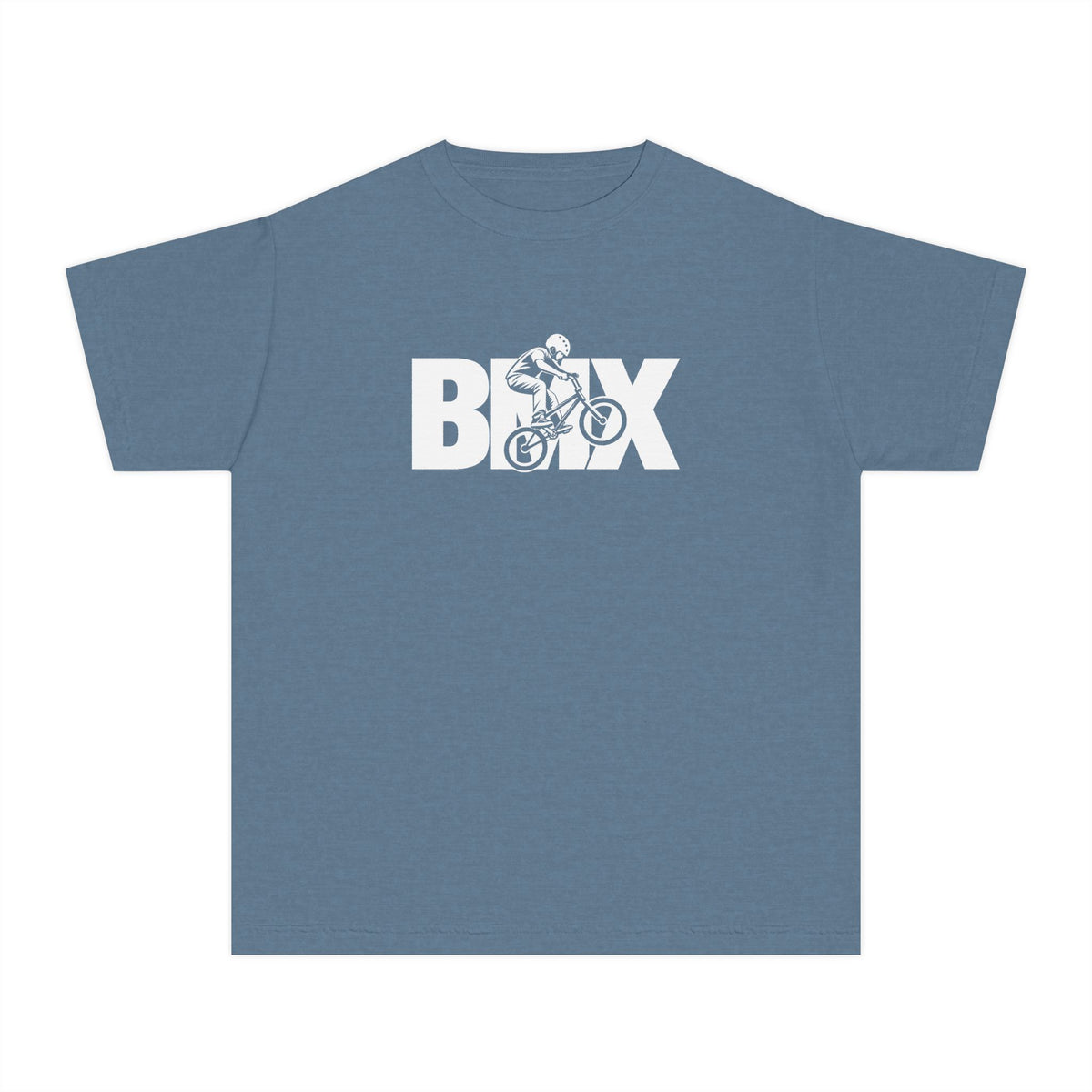 BMX Youth T-Shirt | BMX Rider Graphic | Kids Comfort Colors Youth Tee