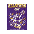 Personalized Cheer Blanket - Player Spotlight Design | Custom Team Name, Class Year & Cheerleader Name | 2 Styles, Your Team Colors | Plush Throw