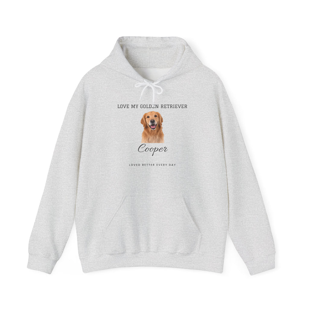 Custom Pet Photo Hoodie - Loved Better Every Day | Your Dog or Cat Photo & Name | Love My Pack | Rescue Mama | Gildan Hoodie