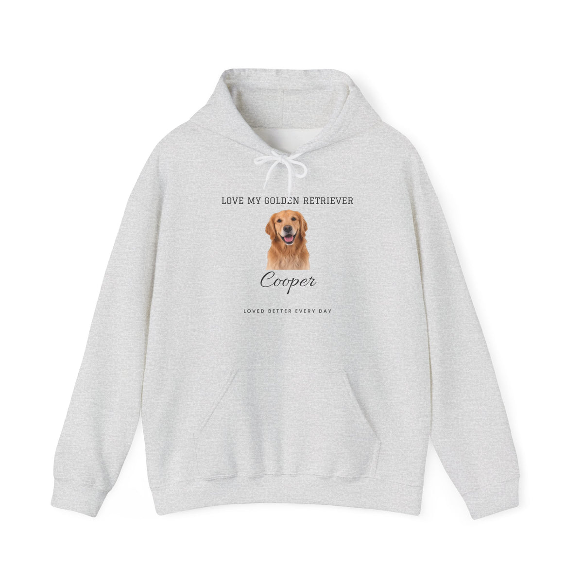 Custom Pet Photo Hoodie - Loved Better Every Day | Your Dog or Cat Photo & Name | Love My Pack | Rescue Mama | Gildan Hoodie